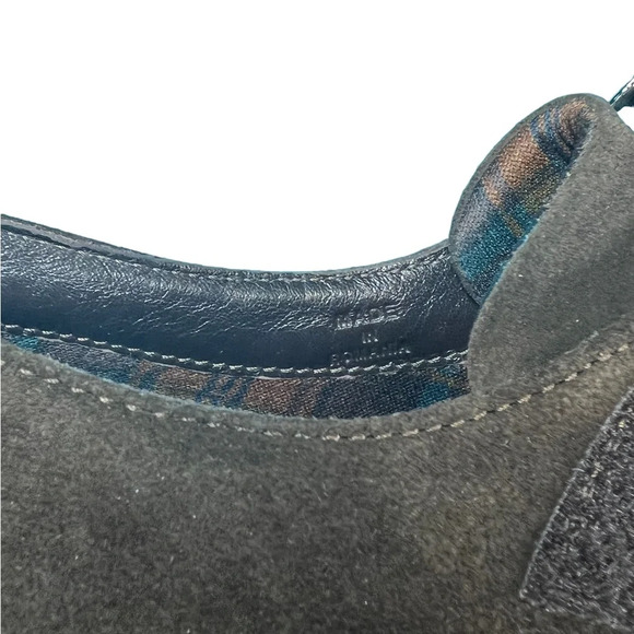 Aquatalia Brown Suede Wedge Loafers with Velcro Closure - Picture 5 of 10